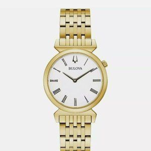 Bulova Ladies Wrist Watch Gold-tone Stainless steel Regatta Quartz 97L161